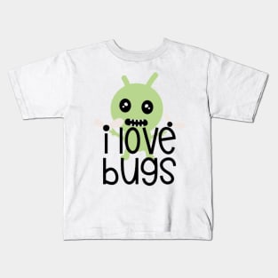 I love bugs Kids T-Shirt